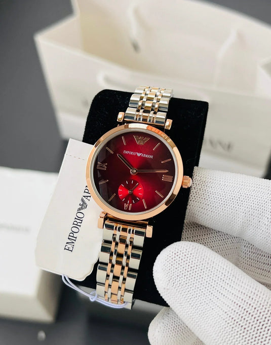 Emporio Armani Slim Red Dial