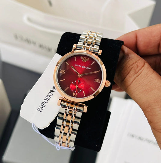 Emporio Armani Slim Red Dial