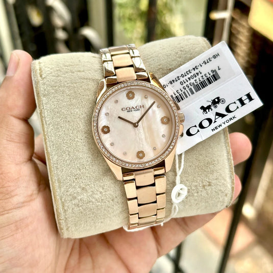 Coach Mother Pearl Analog